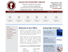 Tablet Screenshot of moultonpodiatry.com